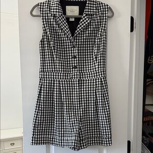 Calypso St. Barth Black and White Gingham Jumpsuit